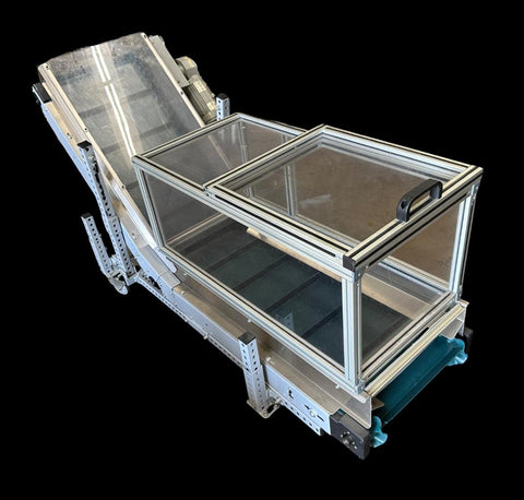 Mac Automation HI030318 Portable Inclined Power Conveyor 16" W x 63" OAL 115V