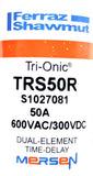 Lot of (3) Ferraz Shawmut TRS50R Tri-Onic Class RK5 Time Delay Fuse 50A 600VAC