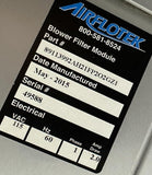 Mac Inclined Cleated Power Conveyor 10" x 150" w/ (2) Airflotek Blowers 115V