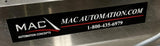 Mac Inclined Cleated Power Conveyor 10" x 150" w/ (2) Airflotek Blowers 115V