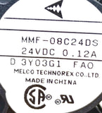 Melco Technorex MMF-08C24DS DC Cooling Fan 24VDC 0.12A