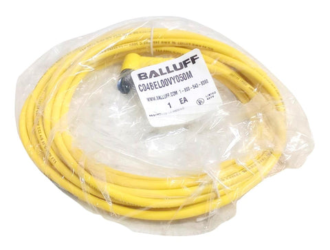 Balluff C04BEL00VY050M Right Angle Female Micro Cordset 5M Length 22 AWG