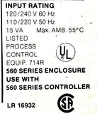 Barber-Colman 2404 Temperature Controller Display Board W/ 560 Series Enclosure