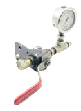 Worcester H446YBSE Ball Valve W/ LENZ 0-5000PSI Pressure Gauge