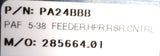 M-PAF-5-38 High Pressure Digital Feeder Control Unit 120V 3 PH 60 HZ PA24BBB