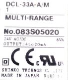 Shinko DCL-33A-A/M Multi-Range Temperature Controller 24V AC/DC 6VA 4-20mA DIN