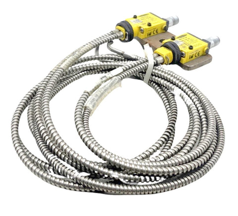 (Lot of 2) Banner SM312FQD Photoelectric Sensor W/ IA23S Fiber Optic Cable