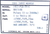 Acromag 1822-FQZ-TV-C Series 1800 Input Module 0-2000Hz Input 1-5VDC Output