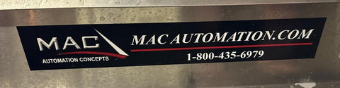 Mac Automation 12" x 50" Power Cleated Belt Conveyor w/ Programmable C