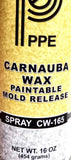 PPE CW-165 Carnauba Wax Spray Paintable Mold Release For Injection Moulding