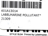 Labelmaster Style SL54 Marine Pollutant Label 50 Pack Revision .9/92