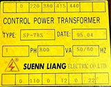 Suenn Liang SP-TBS Control Power Transformer 800VA 50/60HZ