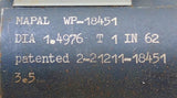 Mapal WP-18451 Indexable Carbide Reamer Machinist Tool 1.4976" Diameter 7" OAL