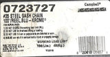 Campbell 0723727 Steel Sash Chain 100' Reel Blu-Krome 106LB Load Limit