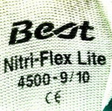 (Lot of 12) Showa 4500 Nitri-Flex Lite Green Coated Gloves Size 9/10