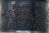 Jacobs A0333 No. 33 Chuck Arbor No. 3 Morse Taper Adapter