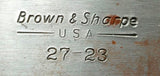 Brown & Sharpe 27-23 Screw Machine Round Feed Tube Adapter