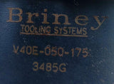 Briney V40E-050-175 CAT40 End Mill Tool Holder 1/2" Bore 1-3/4" Projection