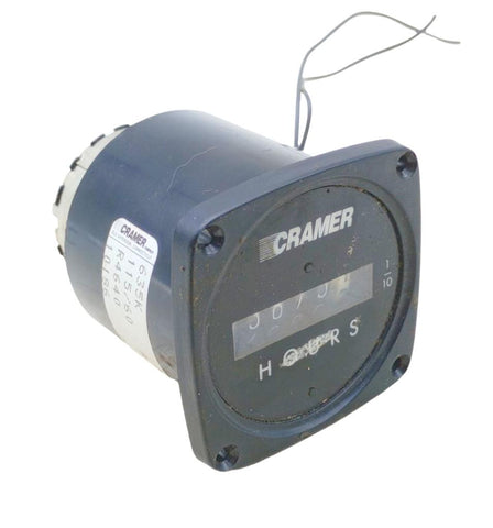 Cramer 635K Analog Hour Panel Meter Counter 5 Single Digit 1/10 Digit 115V 60HZ