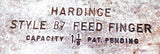 Hardinge Style B7 Cast Iron Feed Finger Pad 1-1/8"