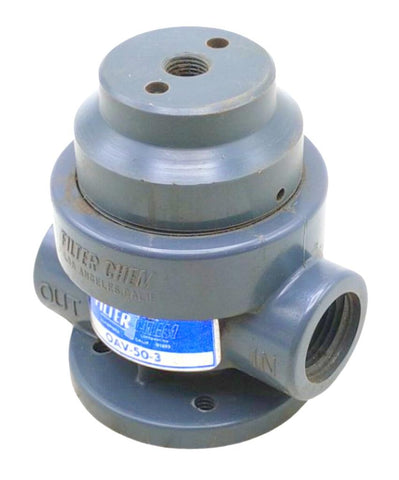 Filter-Chem OAV-50-3 Normally Open Air Operated 2-Way PVC Valve