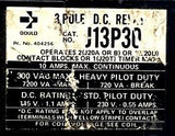 I.T.E. J13P30 DC Relay 3 Pole 10A 300VAC 115/230VDC Class J