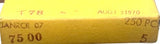 Stackpole Carbon Co. T78 Capacitor 250PCS Vintage Aug 13 1970