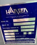 Hansen Refrigeration Machinery 3/4T1P1C Chiller R-22 11.37A 208V 3 Phase