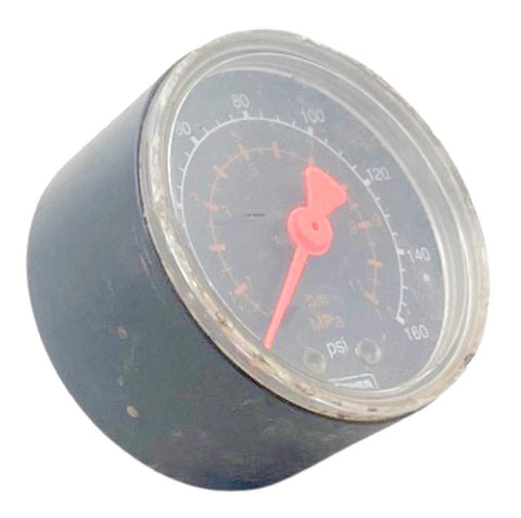 Fisher 0-160PSI Pressure Gauge 1/4" NPT Brass Socket Plastic/Metal