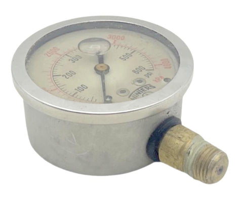 Winters 0-600PSI Pressure Gauge Glycerin Filled 1/4" NPT Brass Socket