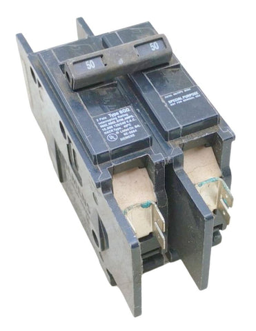 ITE Siemens BQ2B050 2-Pole Circuit Breaker 50A 240VAC 1 Phase Bolt-On Mount