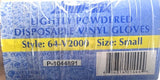 Ambi-Dex 64-V2000 Lightly Powdered Disposable Vinyl Gloves (Small) 100 Pack