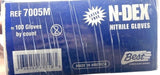 Best 7005M Nitrile Gloves N-Dex Series 100 Pack Single Use Only