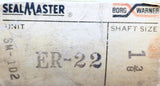 SealMaster ER-22 Ball Bearing Insert 1-3/8" Bore 2-53/64" OD 0.938" Outer Ring