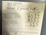 Square D H321NAWK Safety Switch 30A 240V 3 Phase