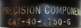 Precision Components CAT-40-.750-6  3/4" End Mill Tool Holder 6" Projection