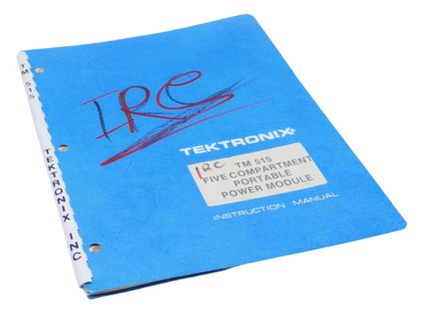 Tektronix TM 515 Five Compartment Portable Power Module Instruction Manual