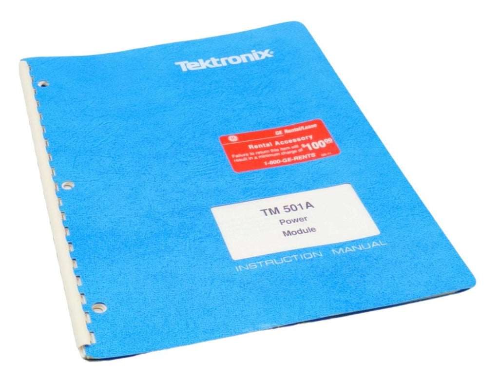 Tektronix TM 501A Power Module Instruction Manual