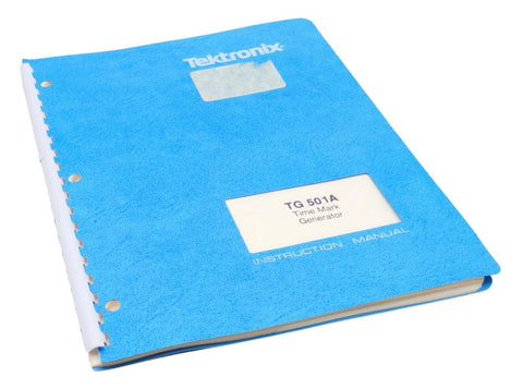 Tektronix TG 501A Time Mark Generator Instruction Manual
