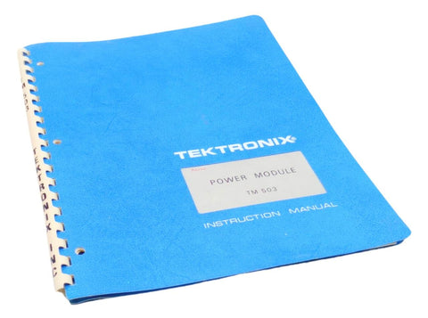 Tektronix TM 503 Power Module Instruction Manual 070-1305-00