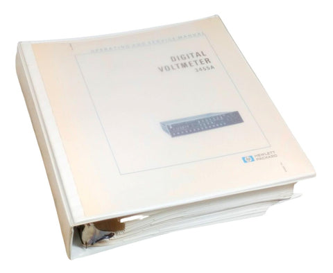 HP 3455A Digital Voltmeter Operating & Service Manual