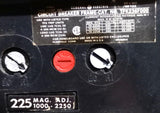 General Electric TFK236F000 3-Pole Circuit Breaker 225A 600V 3 PH Bolt-On