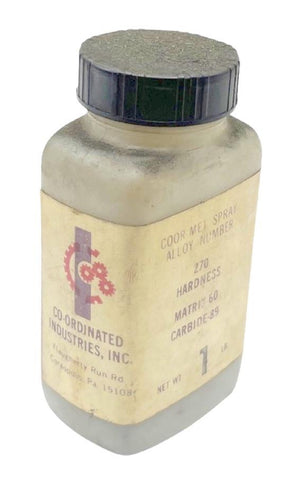CO-ORDINATED Industries #270 Coor-Met Tungesten Carbide Nickel Base Matrix .62LB