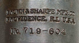 Brown & Sharpe No. 719-604 End Mill Tool Holder Shank Adapter 5-3/4" OAL
