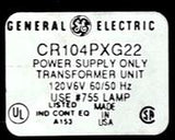 General Electric CR104PXG22 Power Supply W/ Orange LED Light 120V 50/60HZ