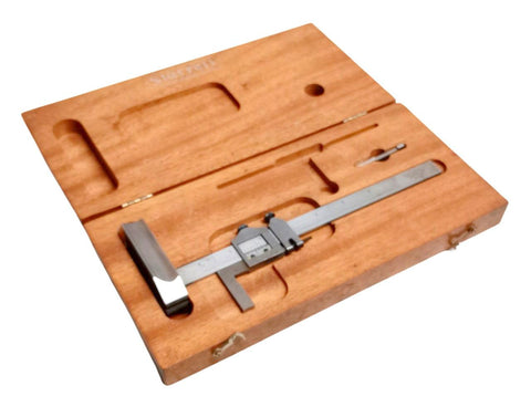 LS Starrett Co. No. 354  7" Vernier Caliper With Wooden Case