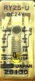 (Lot of 3) Idec RY2S-U Relay 24VDC Yellow Plastic Enclosure