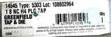 Greenfield 5303 Flute Tap Threaded 1-8 NC H4 Stainless Steel