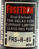 Lot of (3) Fusetron FRS-R-60 Dual-Element Time Delay Electrical Fuse 60A 600V