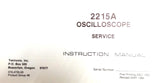 Tektronix 2215A Oscilloscope Service Instruction Manual 070-4735-00